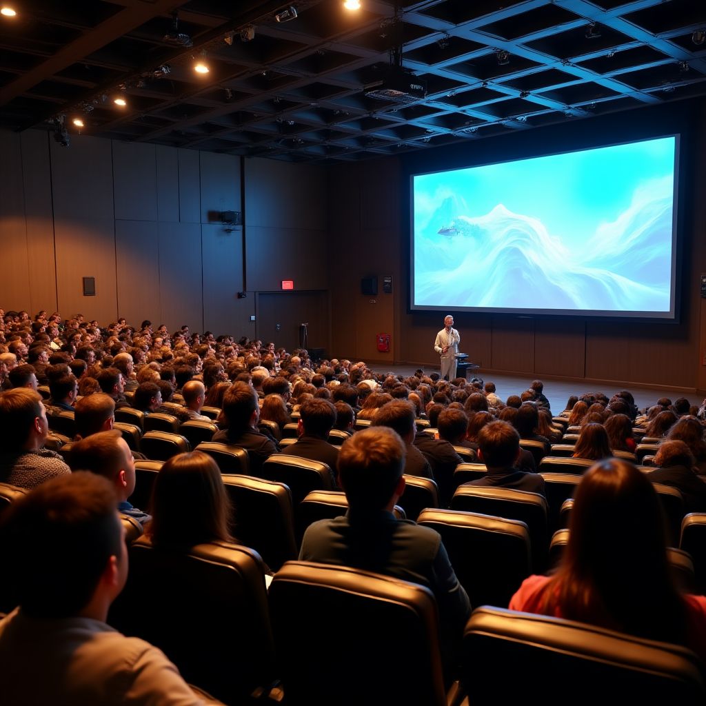 Clase magistral en el auditorio principal de InverArg