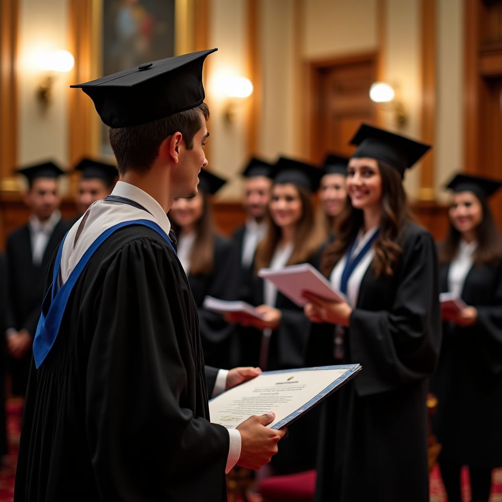 Graduación de estudiantes del programa avanzado