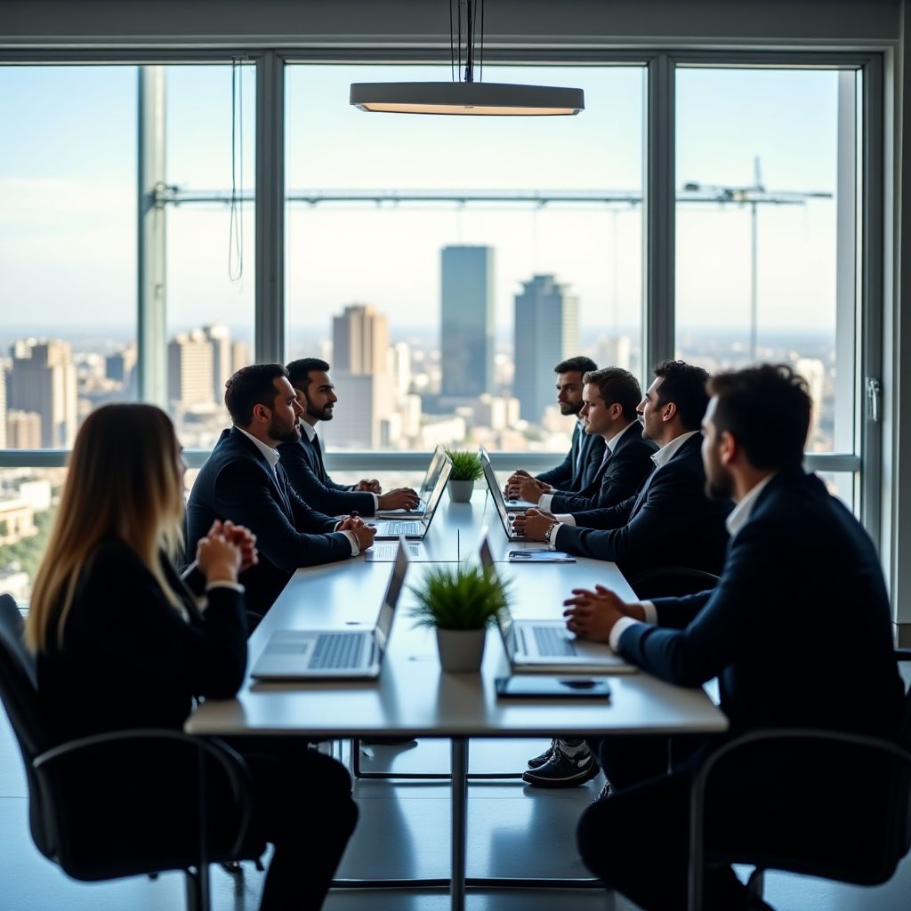 Equipo de InverArg en oficinas modernas de Buenos Aires